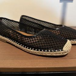 Espadrille Rhinestone Flats