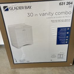 White 30 Inch Vanity, Just The Cabinet