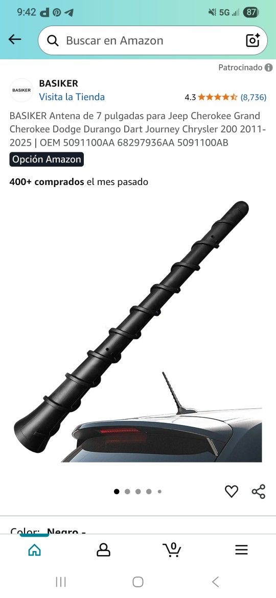 Basiker Car Antenna / Antena Para carro