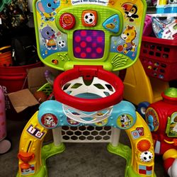 Ball Toy Has Basketball And Soccer Ball With It