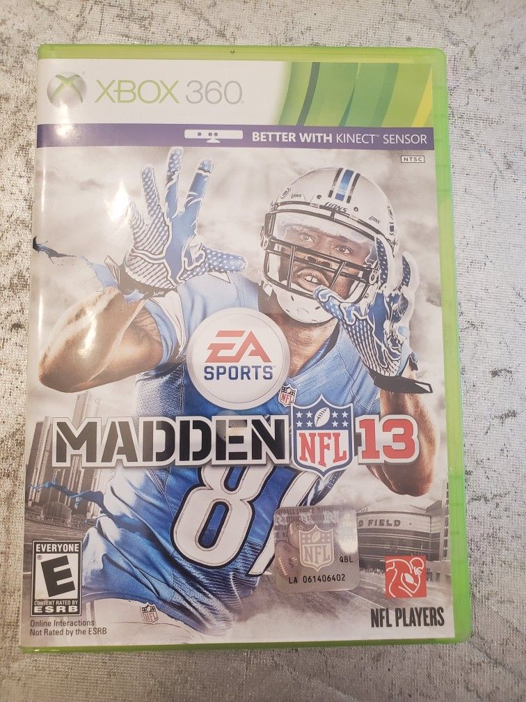 Madden NFL Football 13 xbox 360
