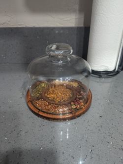 Vintage Cheese Plate With A Dome