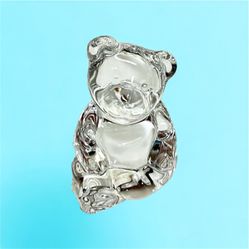 RETIRED Princess House Lead Crystal Bernie Bear Cub Figurine Paperweight