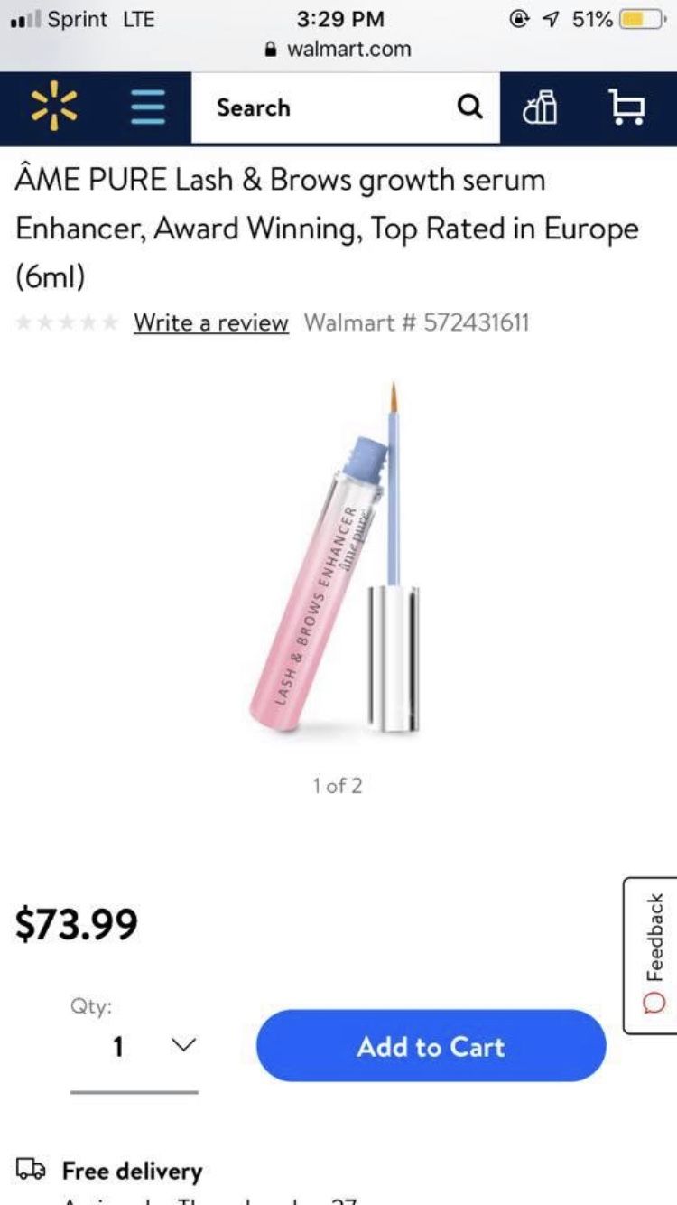 Ame pure lash and brow enhancer