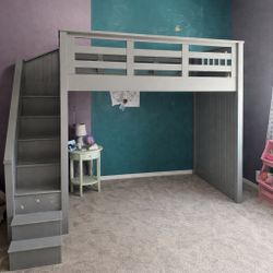Pottery Barn Kids Catalina Step Loft Twin Bunk Bed