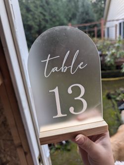 Wedding Table Numbers
