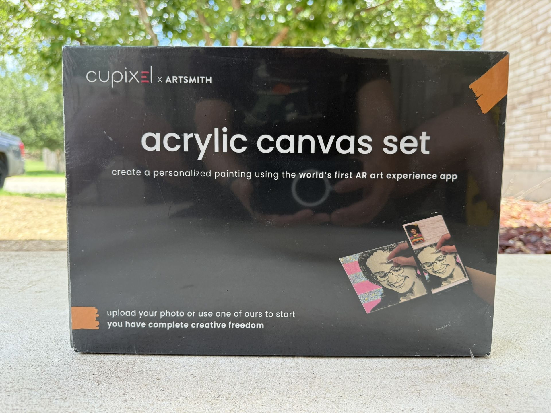 Cupixel Acrylic Canvas Set Stand 12 Colors 5 Canvas Panels AR Art Experience