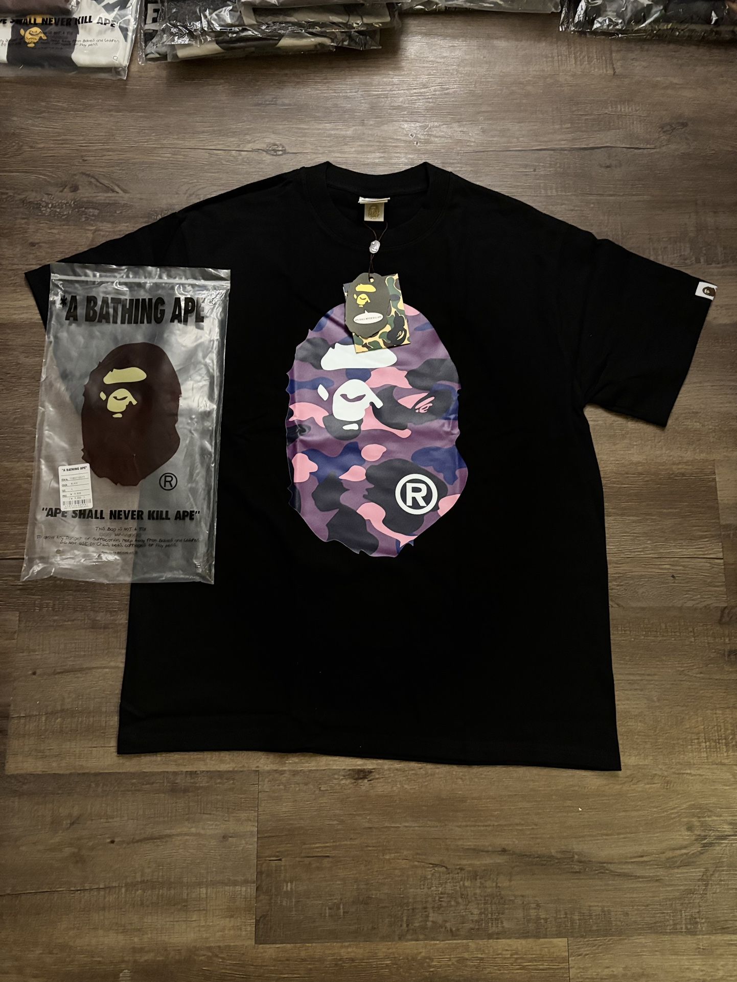BLACK PURPLE BAPE