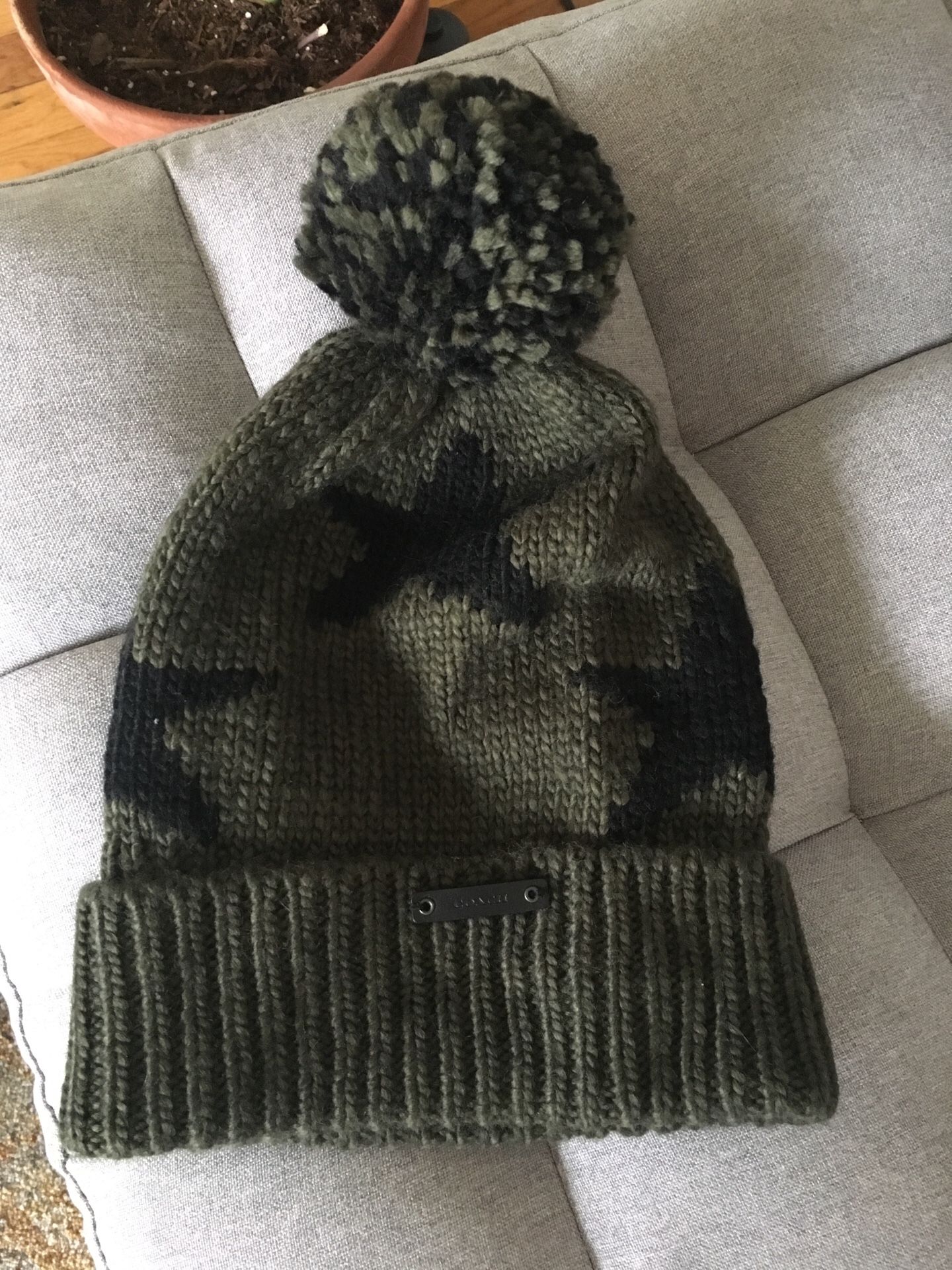 Coach Green Star Pom Pom Beanie (retired)