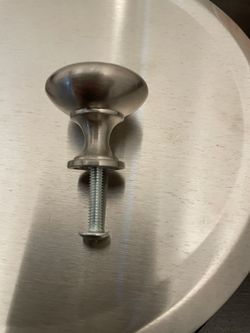 Cabinet Knobs Brushed Silver Nickel Satin