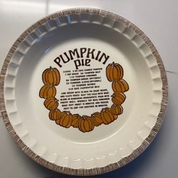 Vintage Pumpkin Pie Plate