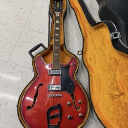 Rare Vintage Univox Electric Guitar Instrument 