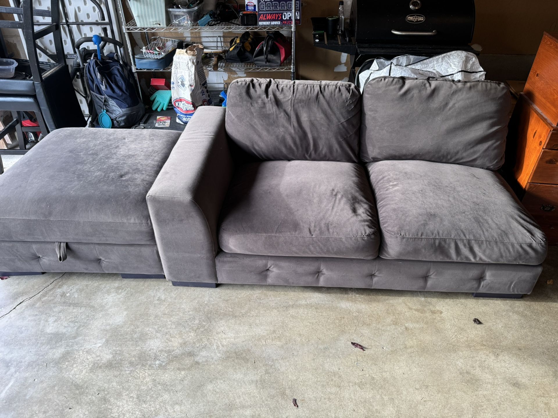 Couch With Ottoman 