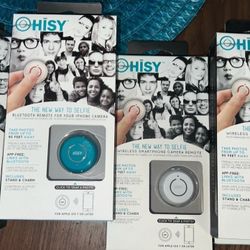 4 Pack HISY Bluetooth Remote For iPhone Selfie Pictures