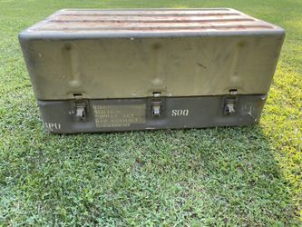 Old Military Medical Supplies Metal Case 