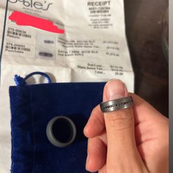 Men’s Black Diamond Titanium Ring 