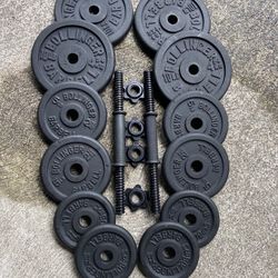 Weights and dumbbells very clean