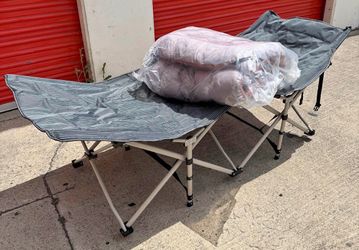 Folding Cot Camping Cot for Adults Portable Folding Outdoor Cot with Carry Bags for Outdoor Travel Camp Beach Vacation