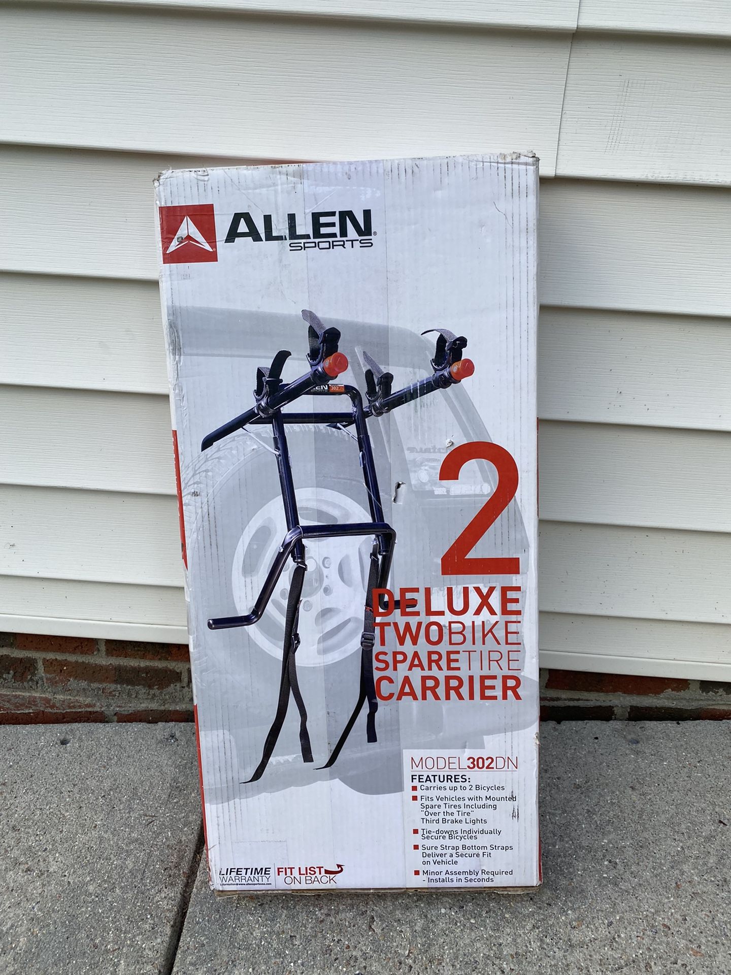 Allen Sports 2 Deluxe Two  Bike Spare Tire Carrier