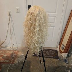 Blonde Curly Wig