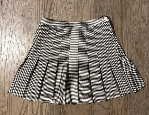 Urban Outfitters Plaid Pleated Mini Skirt Womens Size S Small P