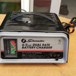 Schumacher 6/2 Amp 12/6 Volt Dual Rate Manual Battery Charger SE-82-6