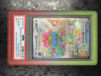 2023 POKÉMON MEW EN VENUSAUR ex SPECIAL ILLUSTRATION RARE #198- PSA 10