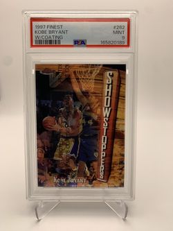 Kobe Bryant 1997 Finest Showstoppers w/Coating PSA 9 MINT 2nd Year