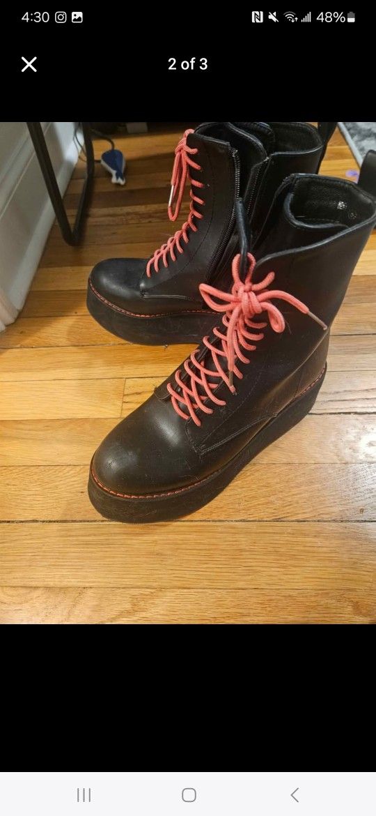 Black Platform Boots