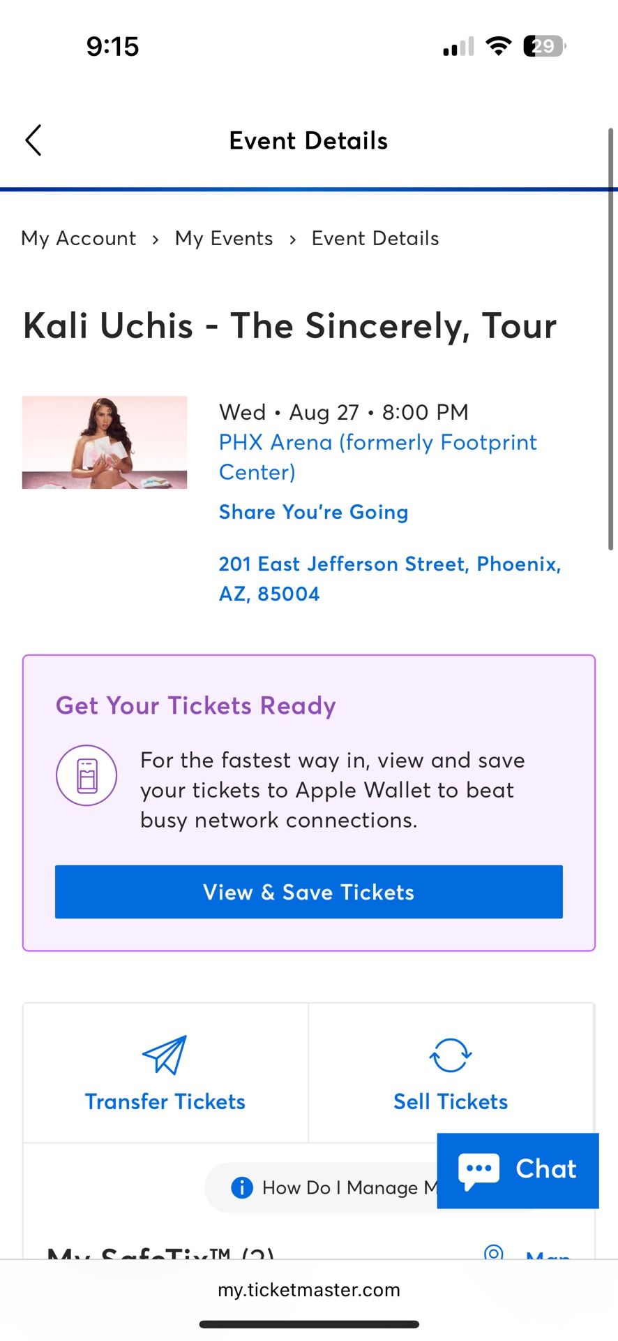 Kali Uchis 2 Tickets Great Seats 350 Both