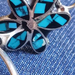 Pulsera De Sterling Silver 925 Con Turquesa 