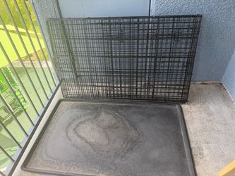 Folding Wire Dog Crate with Tray