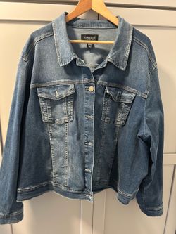 Plus size jeans jacket 3X