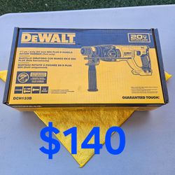 $140 Dewalt 1" SDS Plus Rotary Hammer Drill 20-Volt (D-Handle) Tool-Only