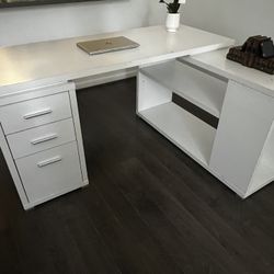 Moving Sale -Computer Desk - Left or Right Facing Corner | White