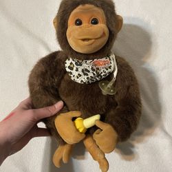 Hosung Little Monkey Lost Magic Sounds . Banana, Pacifier Thumb Sucking Monkey.