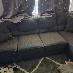 Family Couch Black