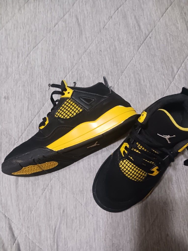 Black Yellow Jordans