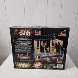 Star Wars 1999 Episode 1 Theed Hangar Playset Box Not Sealed But All Pieces Inside Are New Open Box New 