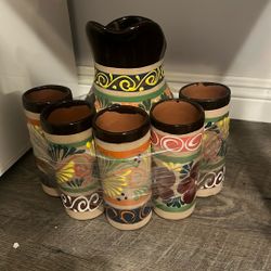 Mexican Pitcher Set