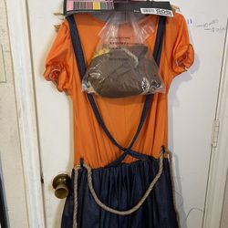 Traje De Espantapájaros De Niña  Size Xl