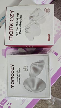 Momcozy Nipple Shield and Silver Nipple Cups Bundle