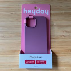 heyday iPhone 17e/16e/15/14/13 MagSafe Compatible Silicone Case Mocha Rose