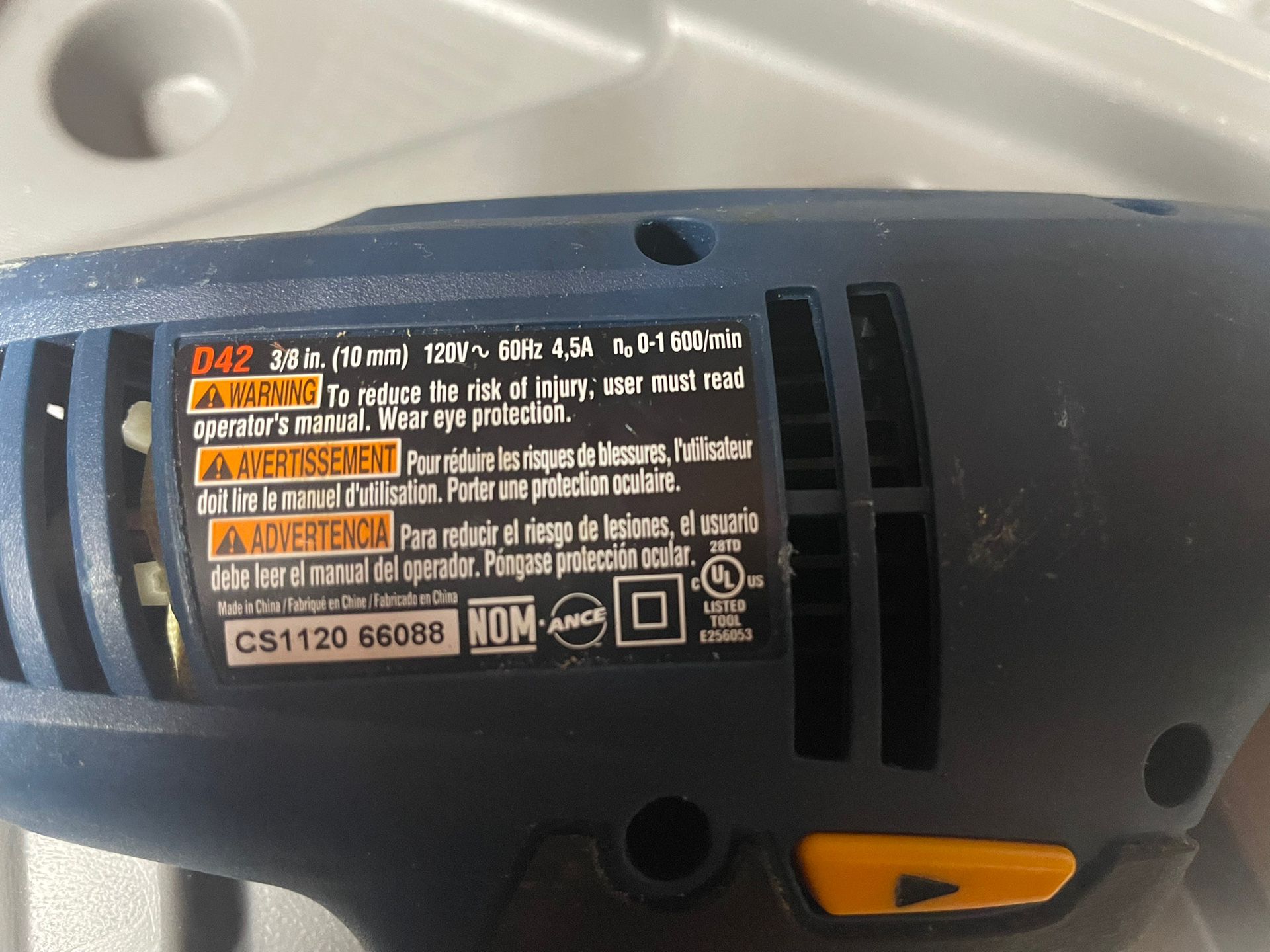 RYOBI D42 3 8 120V CORDED DRILL DRIVER with HARD CASE for Sale in Glenford NY OfferUp