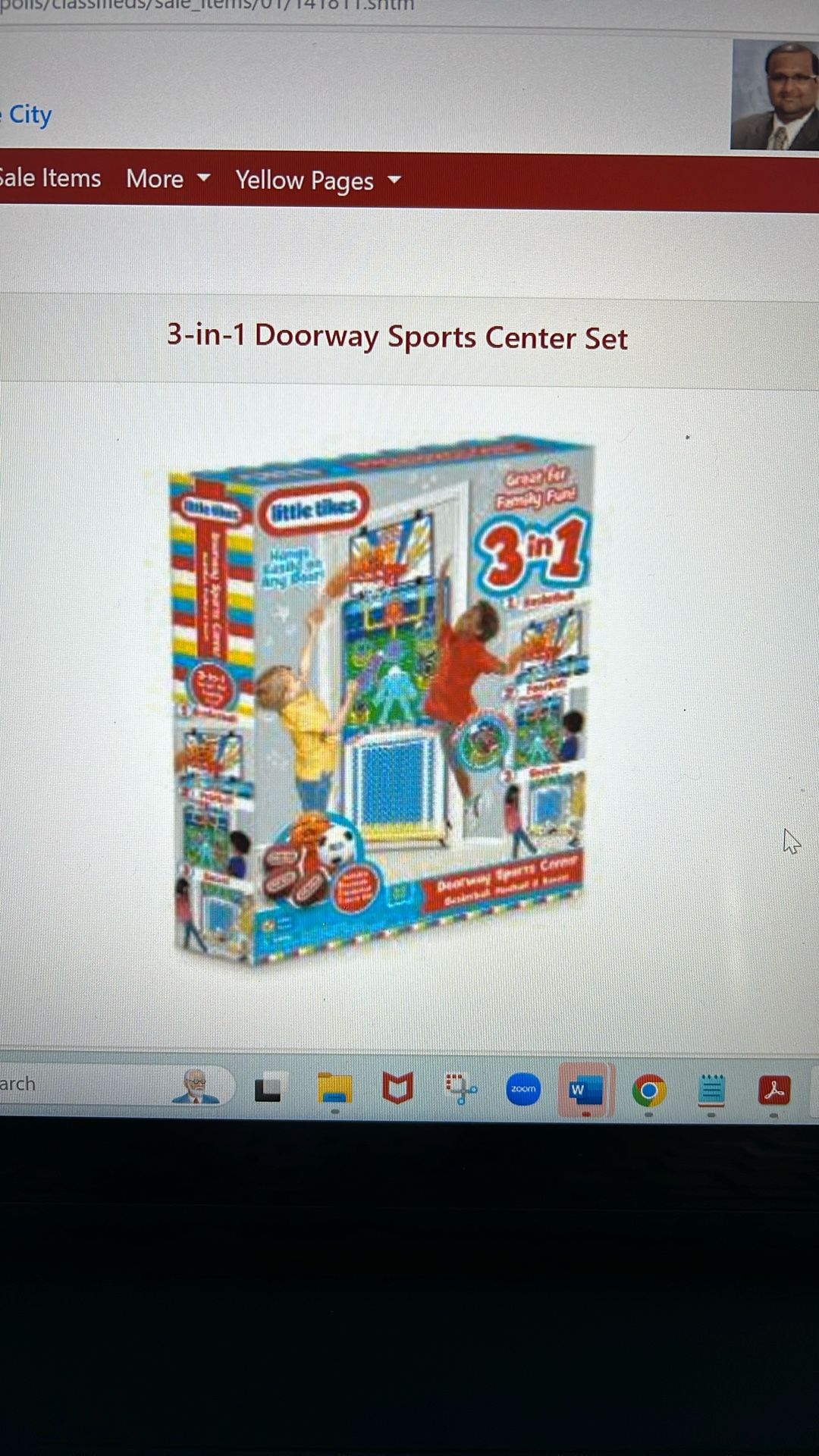 3 In 1 Doorway Sports Center Set
