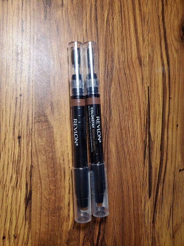 2 PACK SOFT BROWN 402 Revlon ColorStay Brow Lights W. proof Eyebrow Color Pencil