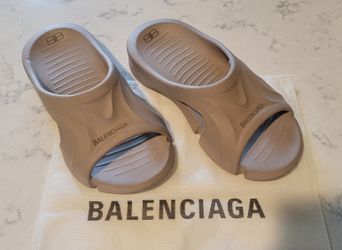 Balenciaga Designer Rubber Slides Flip Flops