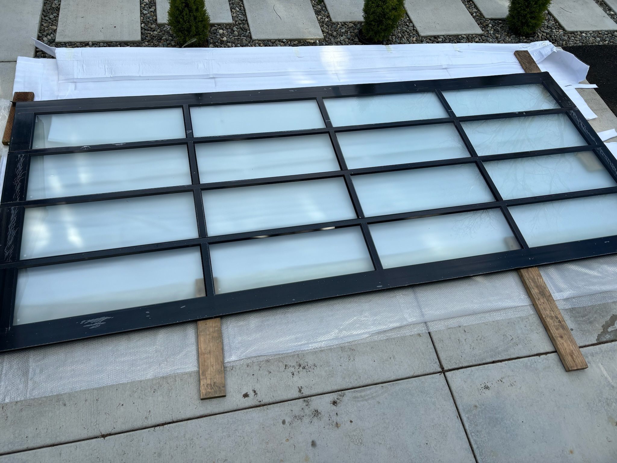 16x7 Aluminum modern garage door