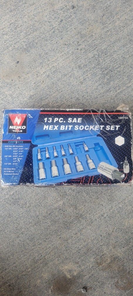 Neiko Hex Bit Socket Set