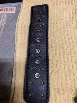 Leather cuff bracelet